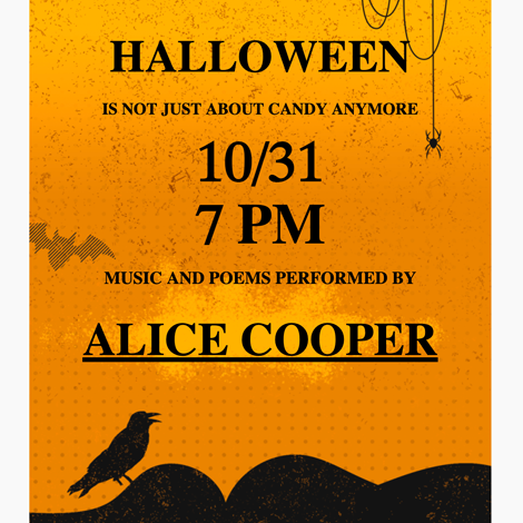 Halloween Performance Event Flyer